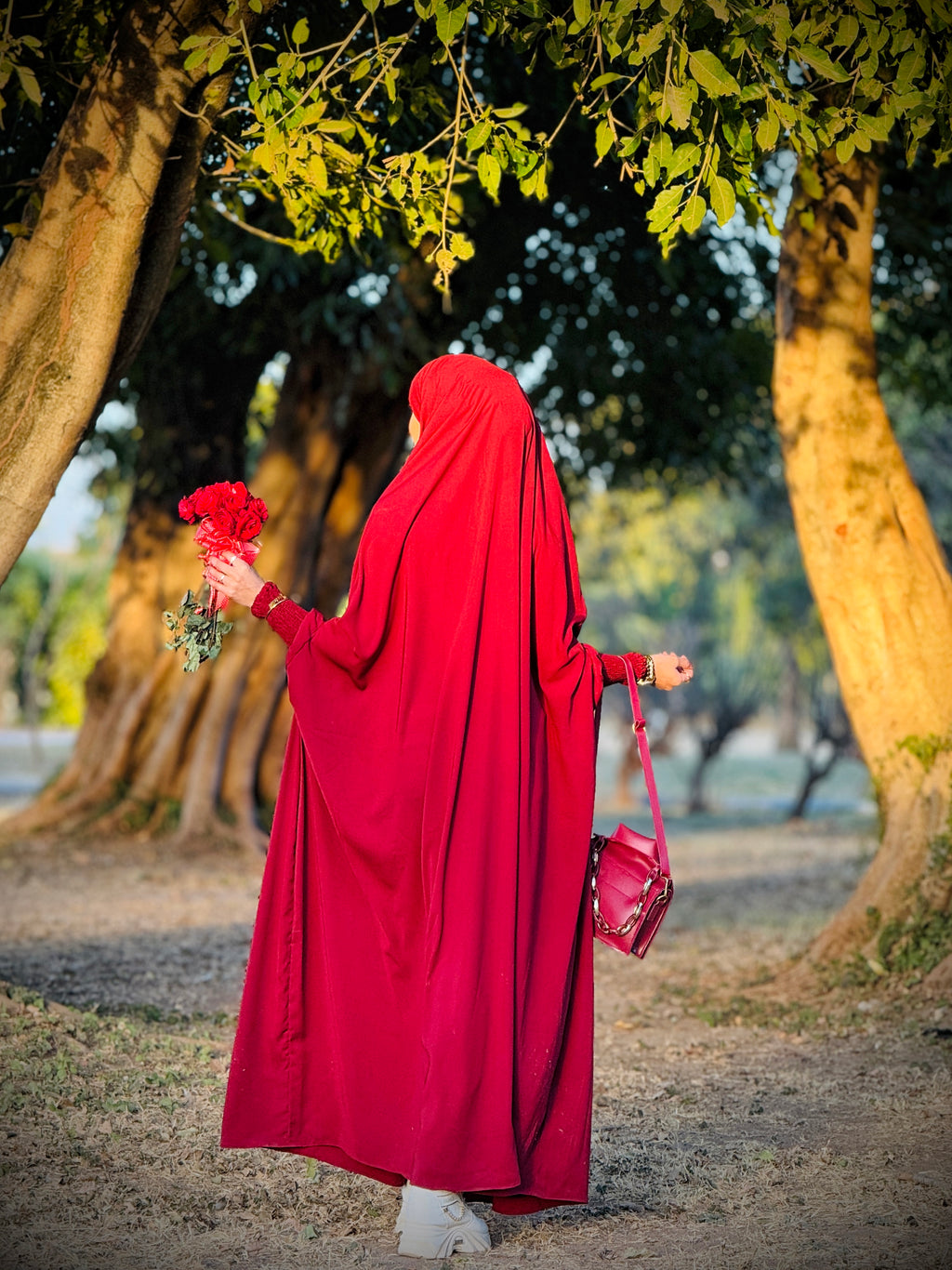 FULL LENGTH JILBAB - RADISH MAROON