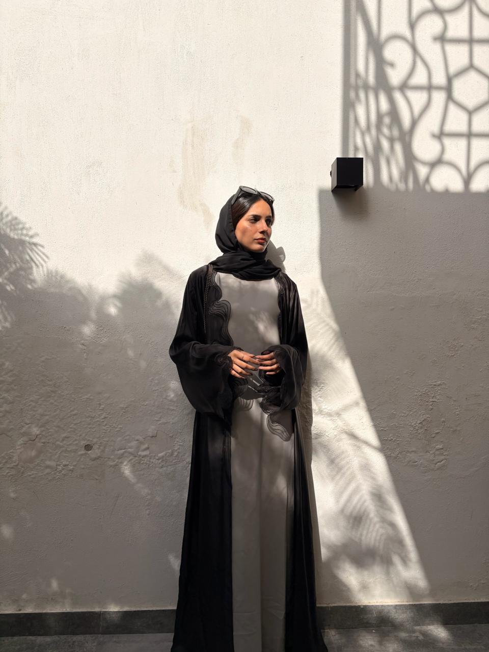 Signature Black Abaya Set