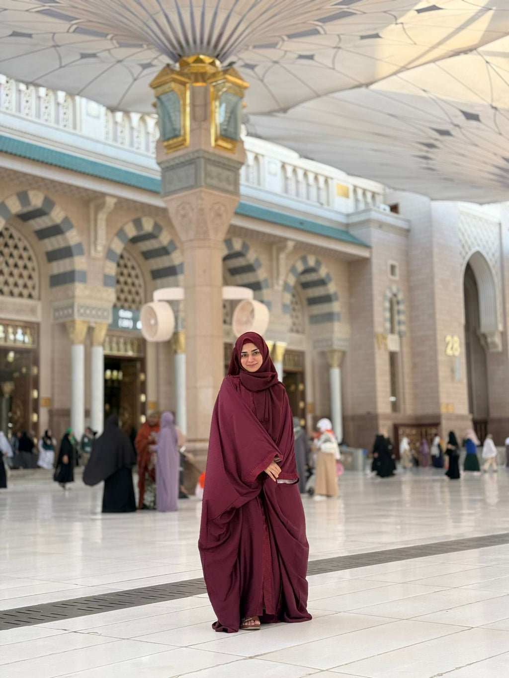 Ember Green Pure Silk Embroidered Abaya