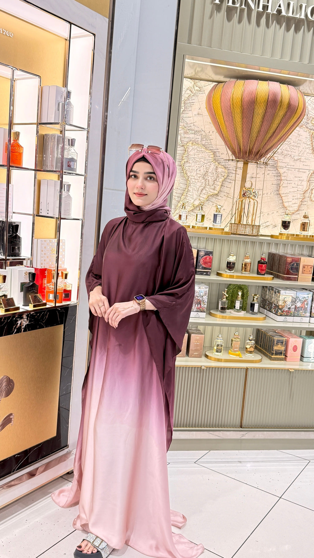 DOUBLE TONE ABAYA SET