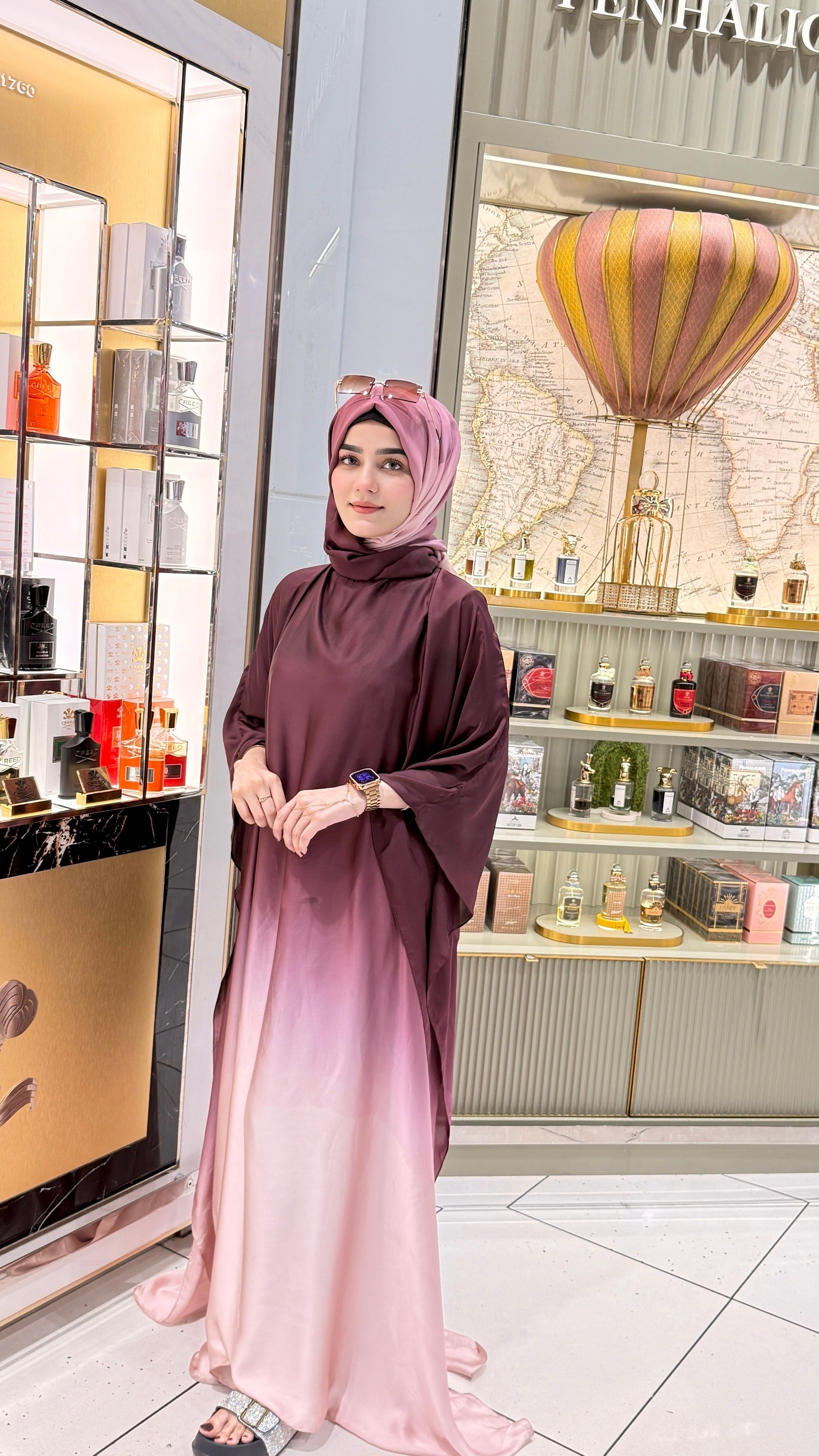 DOUBLE TONE ABAYA SET