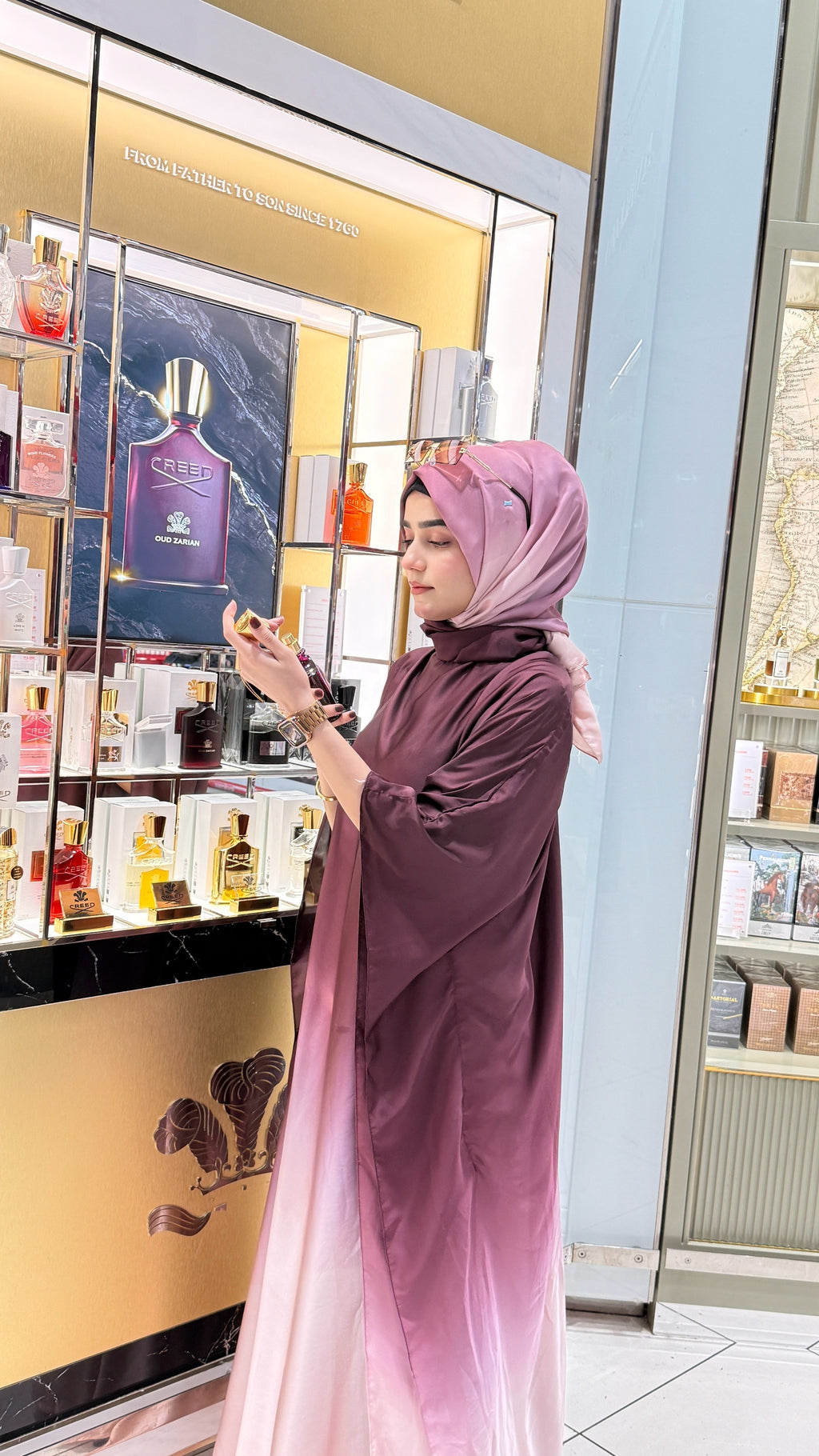 DOUBLE TONE ABAYA SET