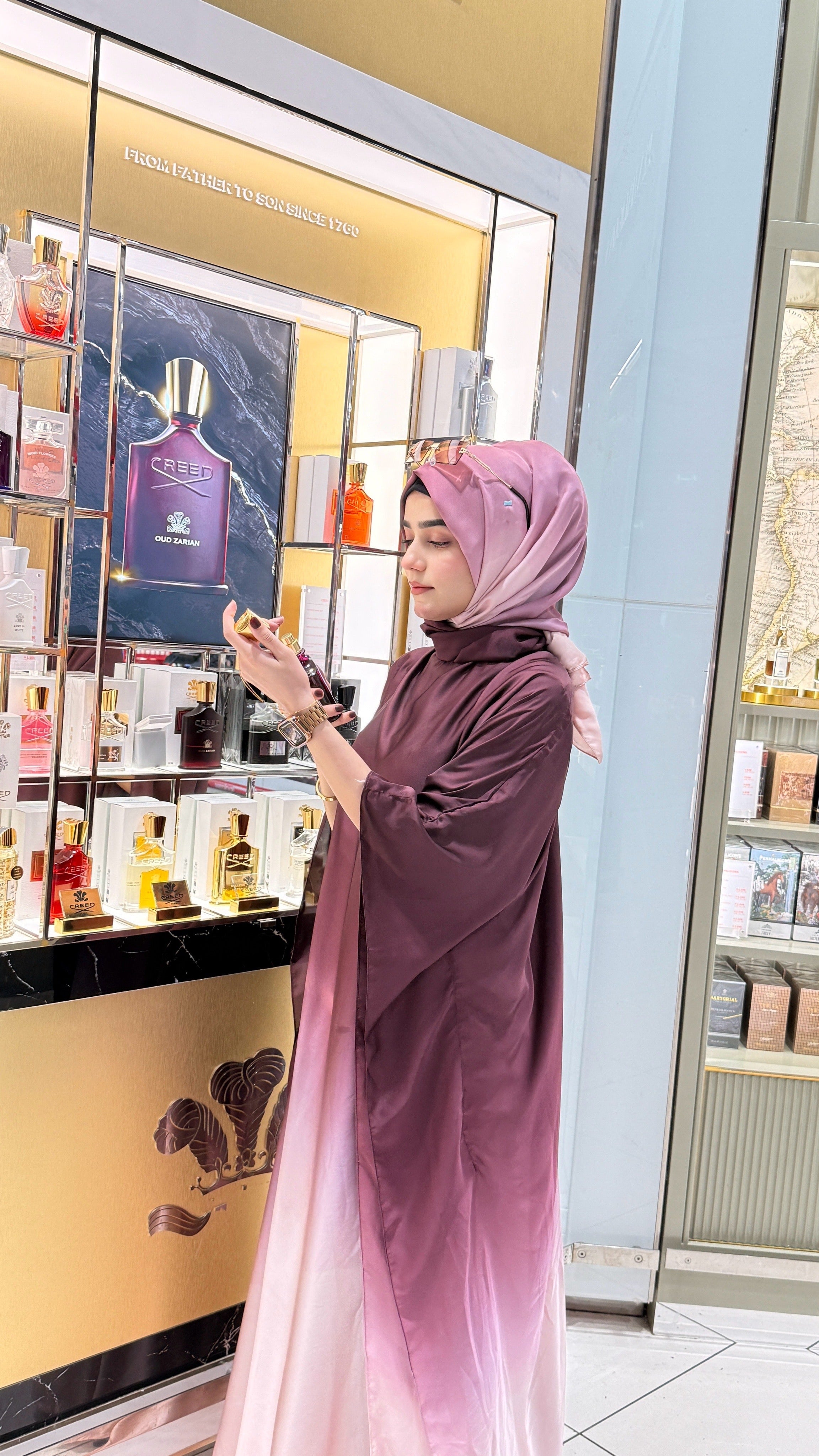 DOUBLE TONE ABAYA SET