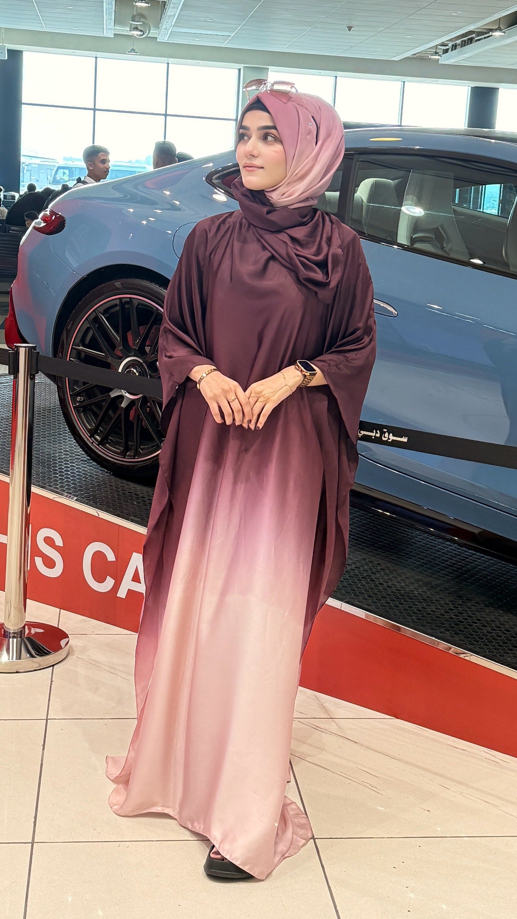 DOUBLE TONE ABAYA SET