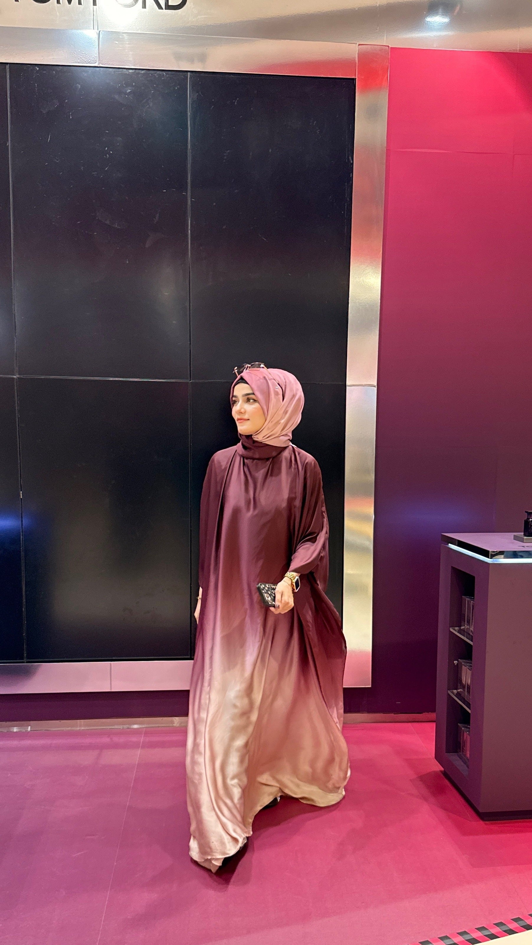 DOUBLE TONE ABAYA SET